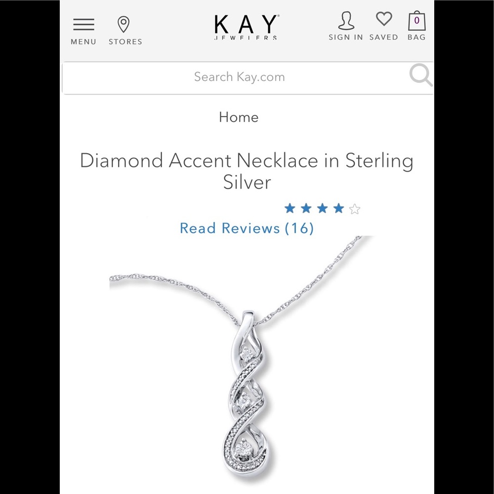 Kay Jewelers Sterling Silver Necklace